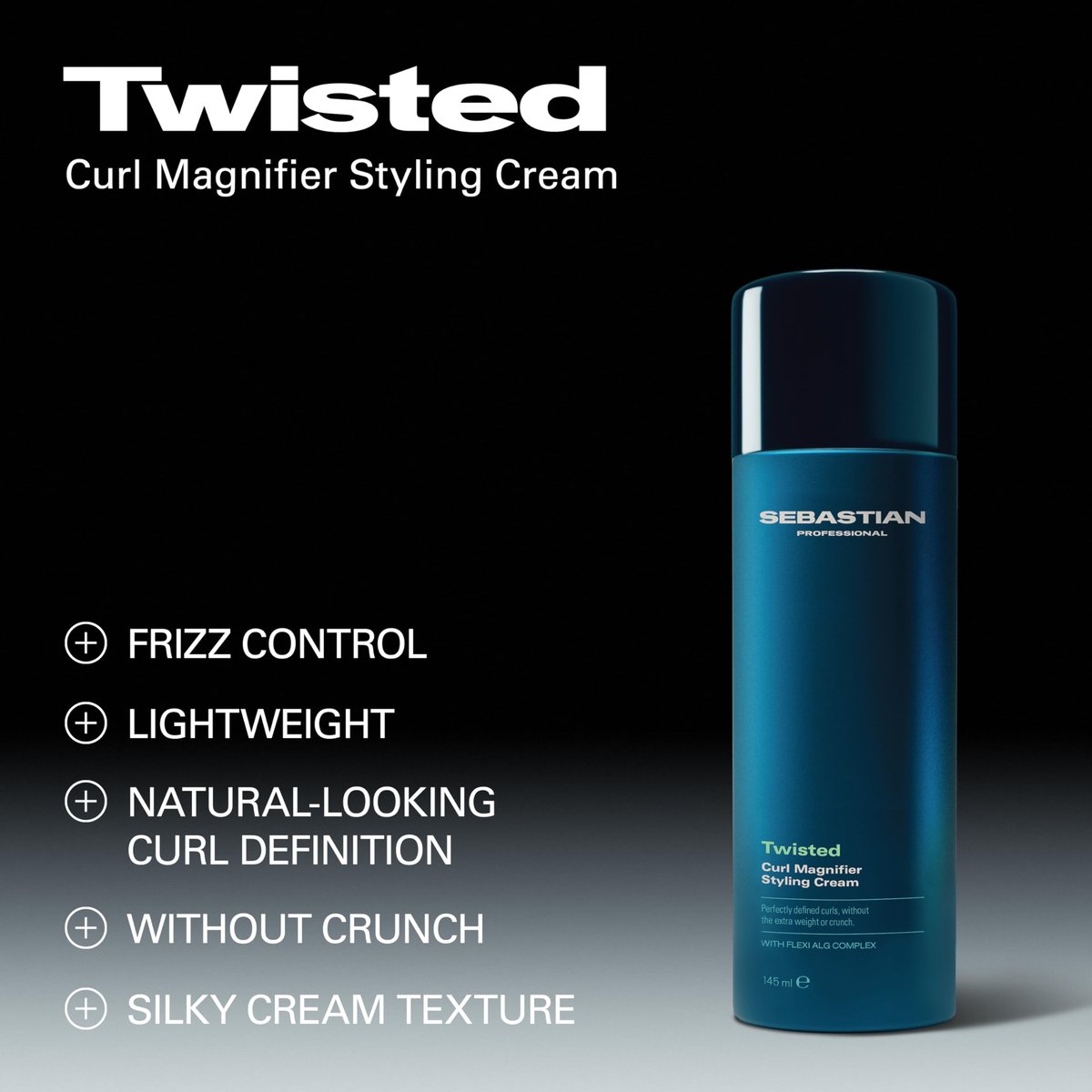 Sebastian Professional Twisted Curl Magnifier Cream – Weightless, Touchable Defined Natural-Looking Curls, 4.9 fl oz Avelisse