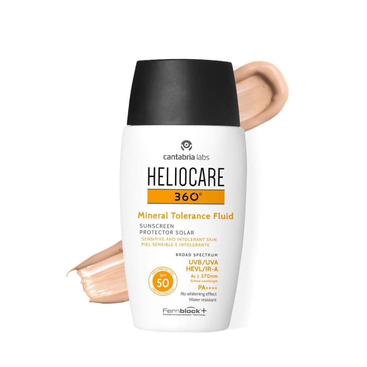 Heliocare 360 Mineral Tolerance Fluid SPF 50 - 50ml | Lightweight Sunscreen for Sensitive Skin Avelisse