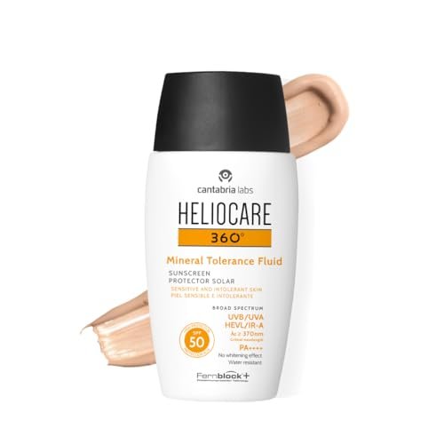Heliocare 360 Mineral Tolerance Fluid SPF 50 - 50ml | Lightweight Sunscreen for Sensitive Skin Avelisse