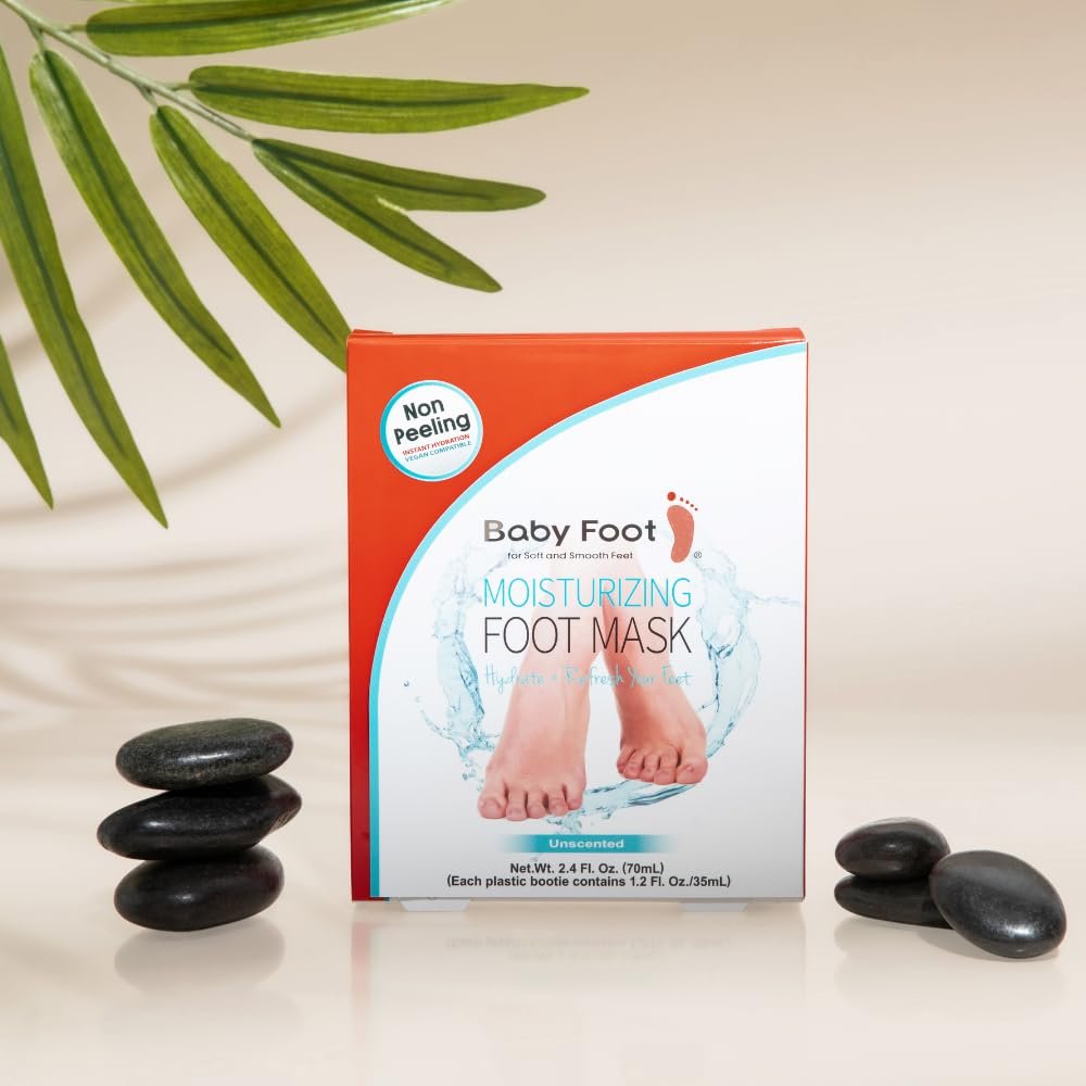 Baby Foot Unscented Non-Peel Moisturizing Mask – Hydrate & Refresh Feet in 15 Minutes | No-Pain Foot Treatment for Men & Women - görsel 7