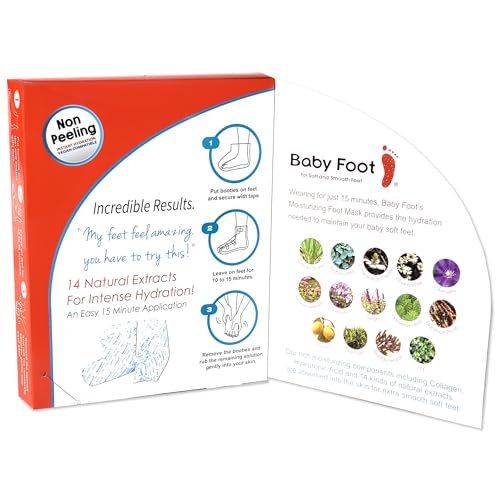 Baby Foot Unscented Non-Peel Moisturizing Mask – Hydrate & Refresh Feet in 15 Minutes | No-Pain Foot Treatment for Men & Women - görsel 6