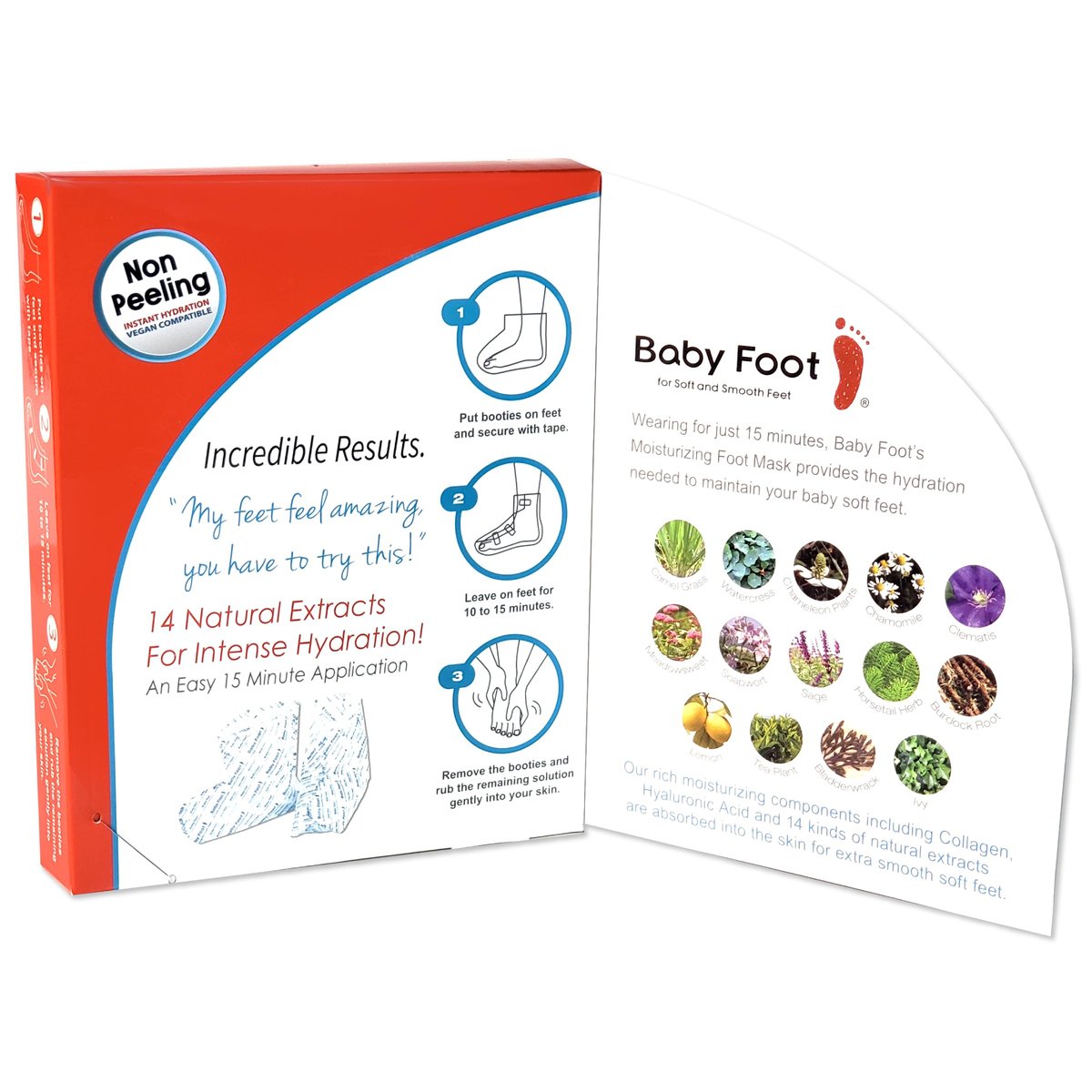 Baby Foot Unscented Non-Peel Moisturizing Mask – Hydrate & Refresh Feet in 15 Minutes | No-Pain Foot Treatment for Men & Women - görsel 5