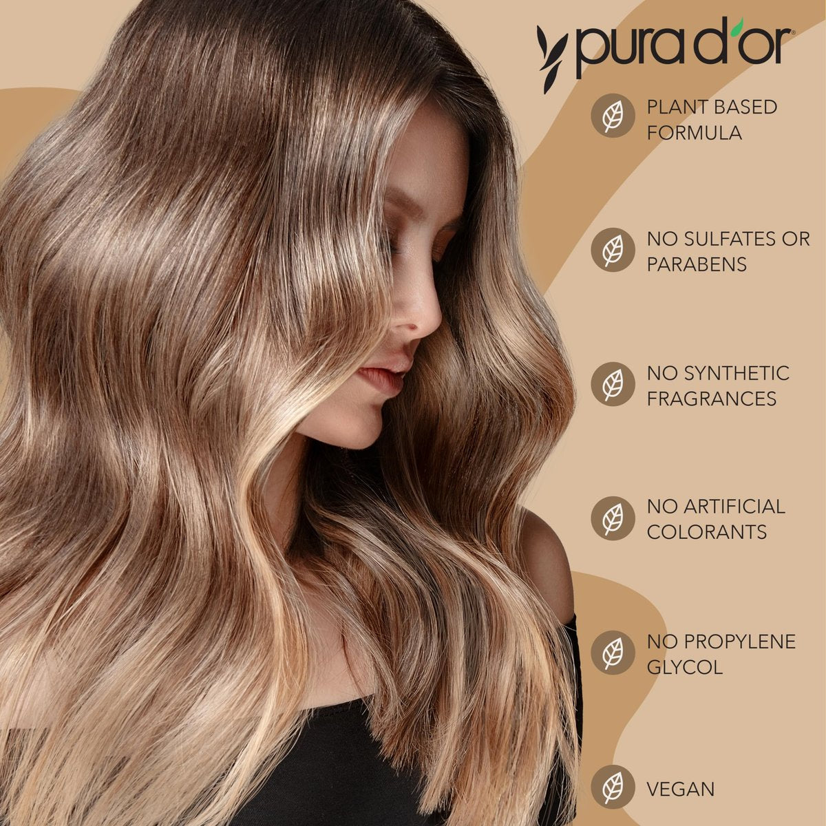 PURA D'OR 16 Oz Biotin Conditioner – Clinically Formulated Hair Thickening Conditioner for Thinning Hair, 2X Concentrated Herbal Blend for Women & Men - görsel 5