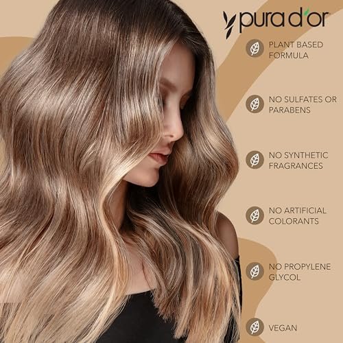 PURA D'OR 16 Oz Biotin Conditioner – Clinically Formulated Hair Thickening Conditioner for Thinning Hair, 2X Concentrated Herbal Blend for Women & Men - görsel 6