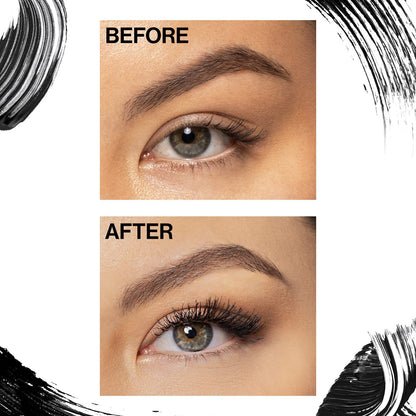 Wet n Wild Enhance and Define Megawear Mascara – Black, Gentle Gel Volumizing Formula with Soy Protein & Panthenol for Full, Healthy Lashes (1 Fl Oz)