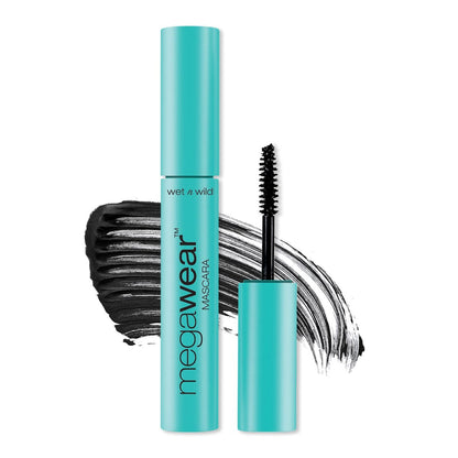 Wet n Wild Enhance and Define Megawear Mascara – Black, Gentle Gel Volumizing Formula with Soy Protein & Panthenol for Full, Healthy Lashes (1 Fl Oz)