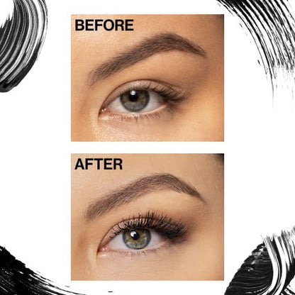 Wet n Wild Enhance and Define Megawear Mascara – Black, Gentle Gel Volumizing Formula with Soy Protein & Panthenol for Full, Healthy Lashes (1 Fl Oz)