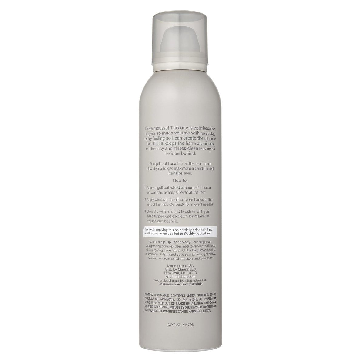 Kristin Ess Hair Instant Lift Volumizing Mousse with Castor Oil - 8.1 oz - görsel 3
