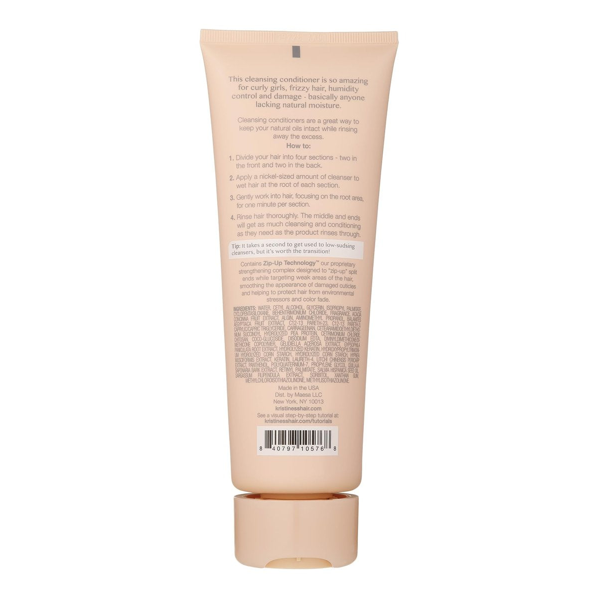 Kristin Ess Hair Frizz Management Cleansing Conditioner for Curly Hair, 8.45 fl oz - görsel 4