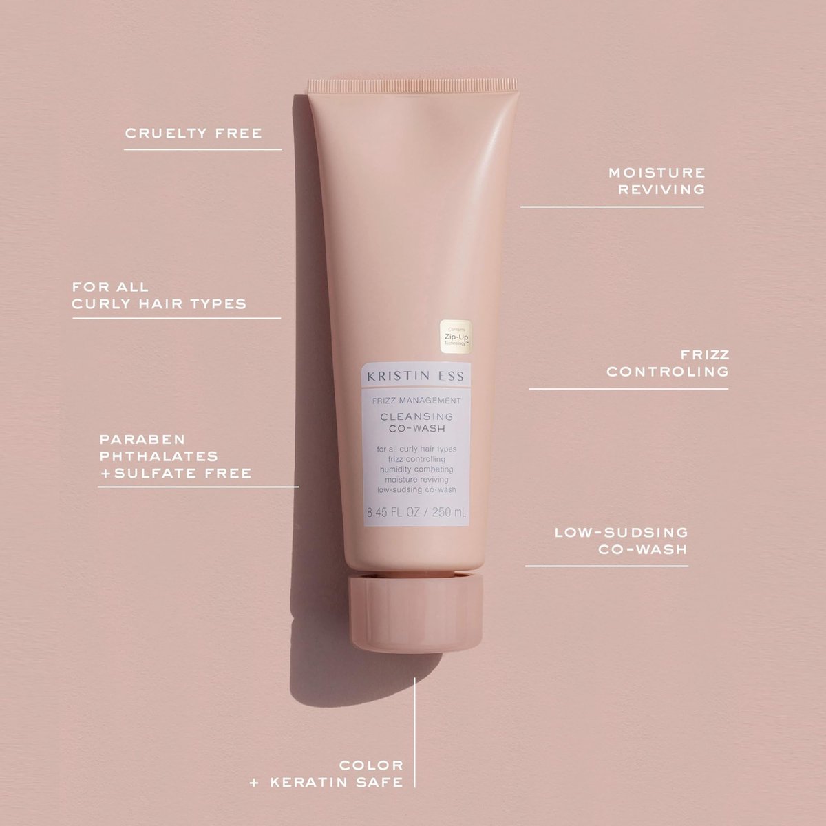 Kristin Ess Hair Frizz Management Cleansing Conditioner for Curly Hair, 8.45 fl oz - görsel 8
