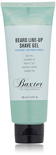 Baxter of California Beard Line-Up Shave Gel for Men | Non-Foaming | Paraben-Free | 3.4 fl. Oz. Avelisse