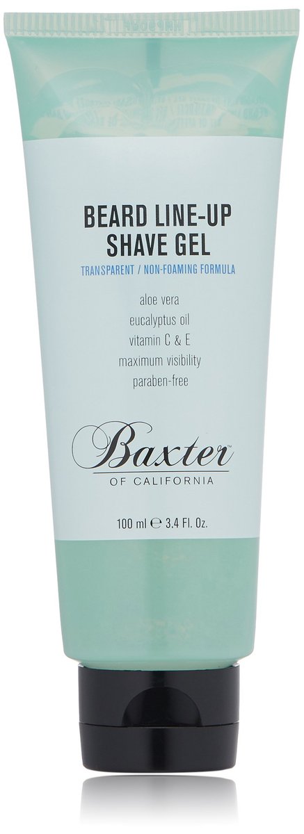 Baxter of California Beard Line-Up Shave Gel for Men | Non-Foaming | Paraben-Free | 3.4 fl. Oz. Avelisse