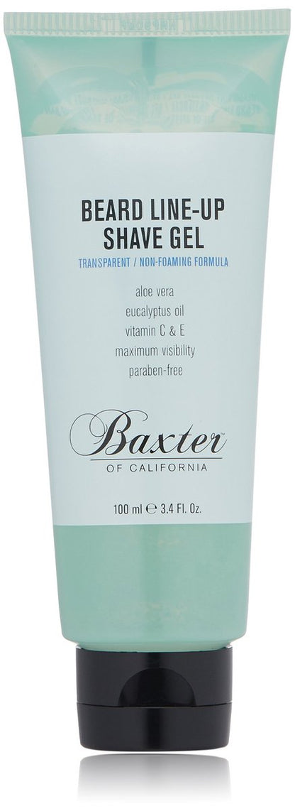 Baxter of California Beard Line-Up Shave Gel for Men | Non-Foaming | Paraben-Free | 3.4 fl. Oz. Avelisse