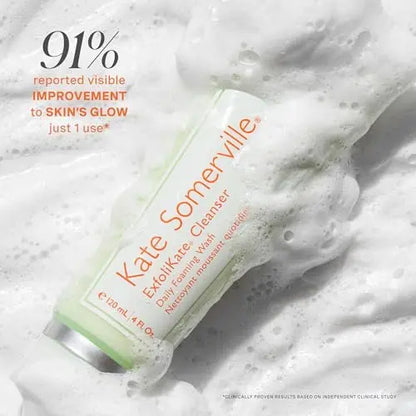 Kate Somerville ExfoliKate Cleanser – Daily Exfoliating Foaming Face Wash with Glycolic & Lactic Acid, Travel-Size 1.7 Fl Oz Avelisse