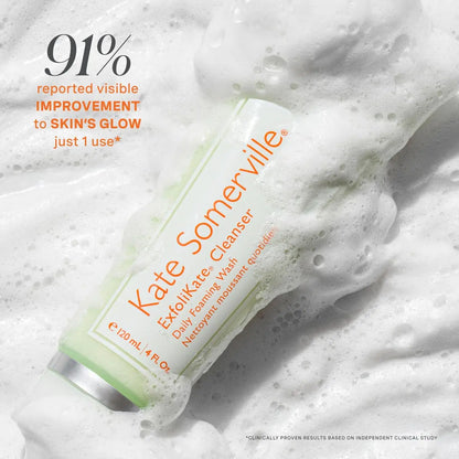Kate Somerville ExfoliKate Cleanser – Daily Exfoliating Foaming Face Wash with Glycolic & Lactic Acid, Travel-Size 1.7 Fl Oz Avelisse