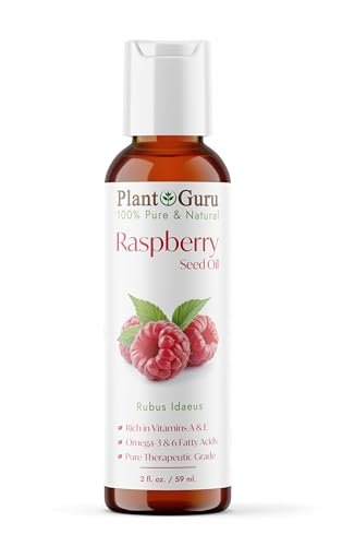 Plant Guru Red Raspberry Seed Oil 2 fl. oz. Cold Pressed Unrefined 100% Pure & Natural Carrier – Ideal for Skin, Face, Body, and Hair Moisturizer. Great for DIY Soap, Creams, Lotions, and Lip Balms. - görsel 2