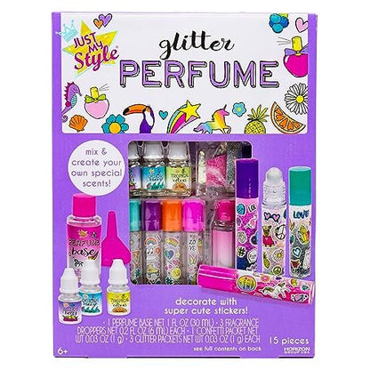 Just My Style Glitter Roller Perfume - Multi-Color DIY Craft Kit for Kids Avelisse