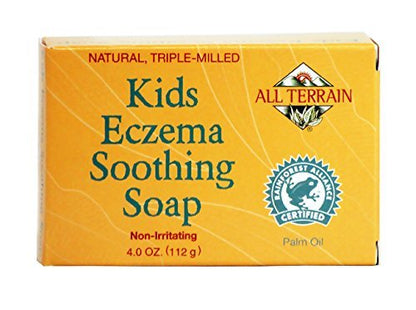 All Terrain Kids Eczema Soothing Soap Bar – Gentle Cleansing for Itchy, Irritated Skin (4 oz)
