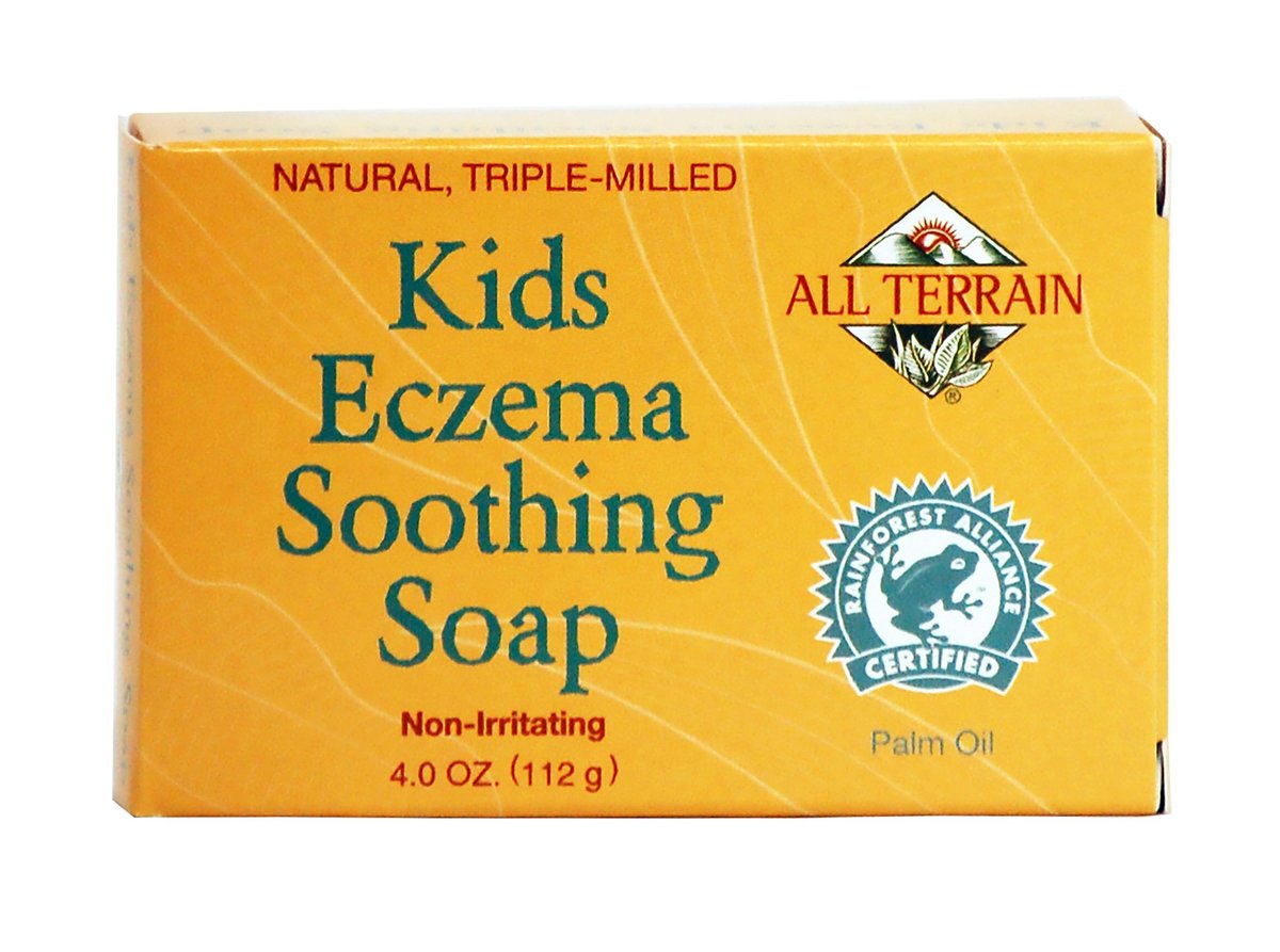 All Terrain Kids Eczema Soothing Soap Bar – Gentle Cleansing for Itchy, Irritated Skin (4 oz) - görsel 1