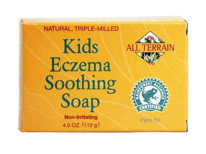All Terrain Kids Eczema Soothing Soap Bar – Gentle Cleansing for Itchy, Irritated Skin (4 oz)