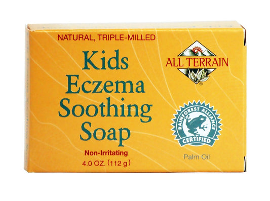 All Terrain Kids Eczema Soothing Soap Bar – Gentle Cleansing for Itchy, Irritated Skin (4 oz)