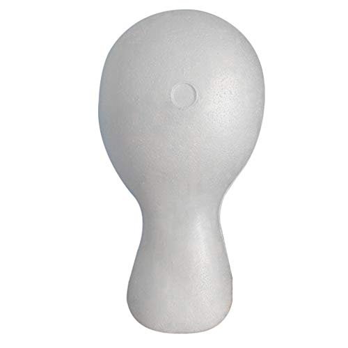 LIAMTU Female Styrofoam Mannequin Head Model – Wig & Hat Display Stand, Art Painting Novelty, Foam White Avelisse