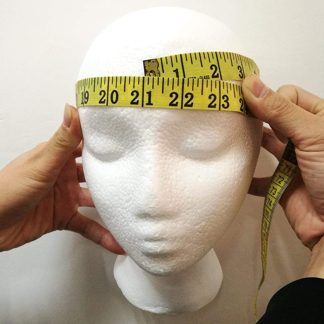 LIAMTU Female Styrofoam Mannequin Head Model – Wig & Hat Display Stand, Art Painting Novelty, Foam White Avelisse
