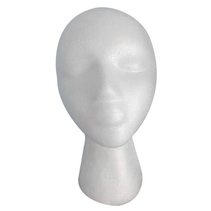 LIAMTU Female Styrofoam Mannequin Head Model – Wig & Hat Display Stand, Art Painting Novelty, Foam White Avelisse