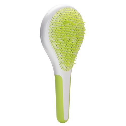 Michel Mercier Wet and Dry Hair Detangler - Soft Bristles Brush for Healthy, Shiny Hair - Green/White - Normal Hair - görsel 12