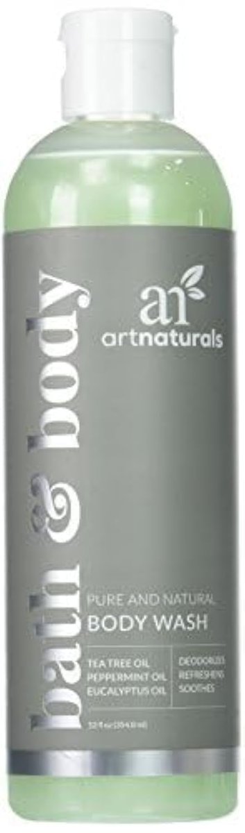 Artnaturals Tea Tree Body Wash - 12 oz | Natural Cleansing & Refreshing Shower Gel Avelisse