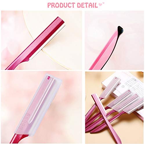 Stainless Steel Eyebrow Trimmer Razor - 10 Pack for Men and Women - görsel 14