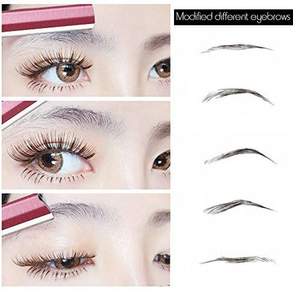 Stainless Steel Eyebrow Trimmer Razor - 10 Pack for Men and Women