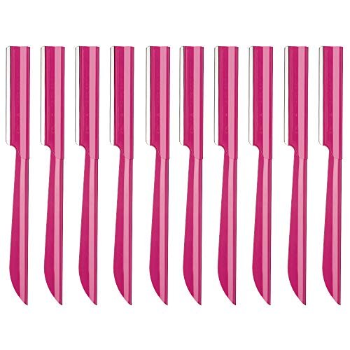 Stainless Steel Eyebrow Trimmer Razor - 10 Pack for Men and Women - görsel 2
