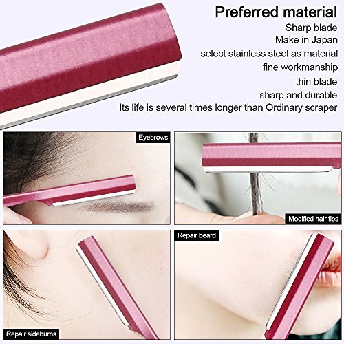 Stainless Steel Eyebrow Trimmer Razor - 10 Pack for Men and Women - görsel 8