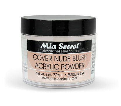 Mia Secret Cover Nude Blush Acrylic Powder – 2 oz Professional Nail Acrylic Avelisse