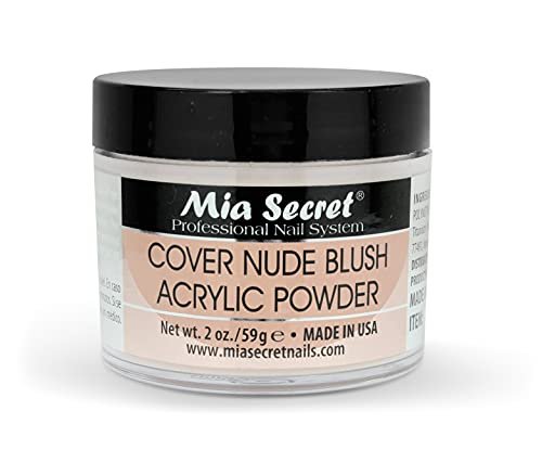 Mia Secret Cover Nude Blush Acrylic Powder – 2 oz Professional Nail Acrylic Avelisse