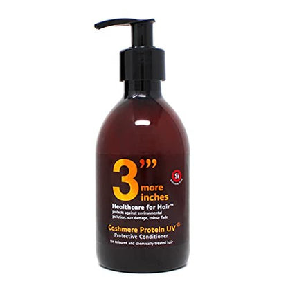 3 More Inches Cashmere Protein UV Protective Conditioner 250ml - Restoring & Strengthening Conditioner - Color Protective - Silicone Free - With Protein Amino Acids - Hair Care by Michael Van Clarke