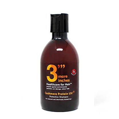 3 More Inches Cashmere Protein UV Protective Shampoo 250ml - Restoring & Strengthening Shampoo - Color Protective - Silicone Free - With Protein Amino Acids - Hair Care by Michael Van Clarke