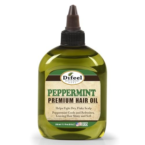 Difeel Premium Natural Peppermint Hair Oil - 7.1 oz - Soothes Dry & Flaky Scalp, Refreshes Hair, Adds Shine & Softness - görsel 2