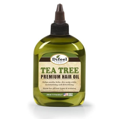 Difeel Premium Natural Hair Oil - Tea Tree Oil for Dry Scalp, 7.1 oz