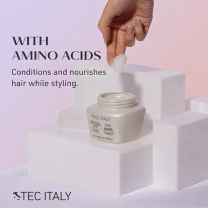 Tec Italy Gel Dela Cera Effetto Normale - Medium Hold Hair Gel for All Hair Types, Natural Finish with Shine & Definition, 9.88 oz (280 g) Avelisse
