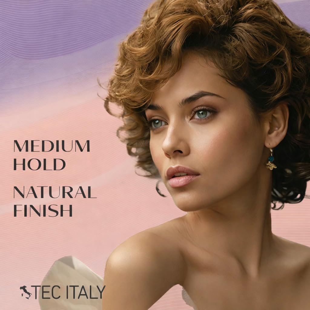 Tec Italy Gel Dela Cera Effetto Normale - Medium Hold Hair Gel for All Hair Types, Natural Finish with Shine & Definition, 9.88 oz (280 g) Avelisse