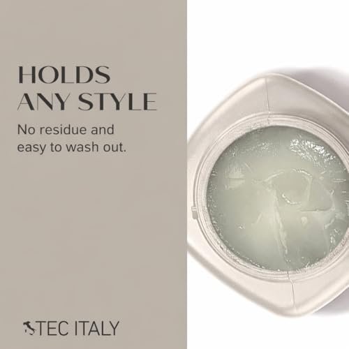 Tec Italy Gel Dela Cera Effetto Normale - Medium Hold Hair Gel for All Hair Types, Natural Finish with Shine & Definition, 9.88 oz (280 g) Avelisse