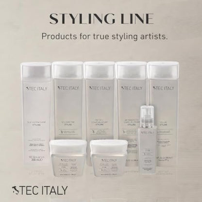 Tec Italy Gel Dela Cera Effetto Normale - Medium Hold Hair Gel for All Hair Types, Natural Finish with Shine & Definition, 9.88 oz (280 g) Avelisse