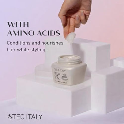 Tec Italy Gel Dela Cera Effetto Normale - Medium Hold Hair Gel for All Hair Types, Natural Finish with Shine & Definition, 9.88 oz (280 g) Avelisse
