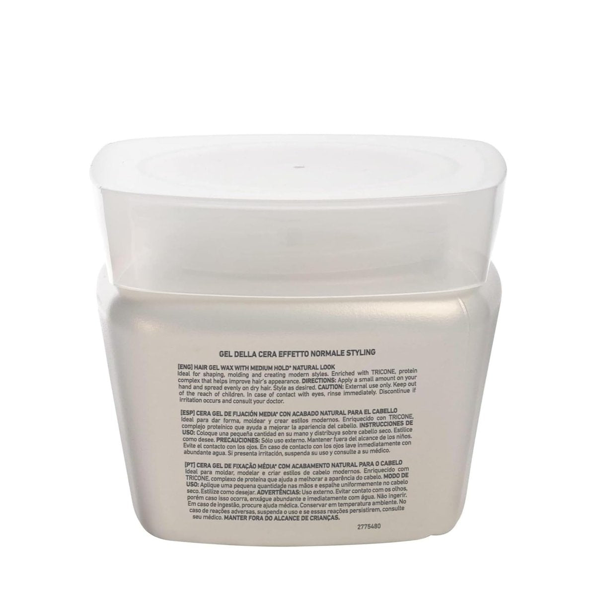 Tec Italy Gel Dela Cera Effetto Normale - Medium Hold Hair Gel for All Hair Types, Natural Finish with Shine & Definition, 9.88 oz (280 g) Avelisse