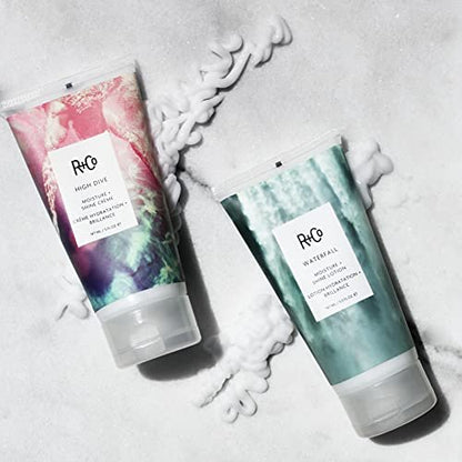 R+Co High Dive Moisture + Shine Crème Deluxe - Deep Hydration, Softens, Eliminates Frizz - Vegan & Cruelty-Free (0.5 Fl Oz)