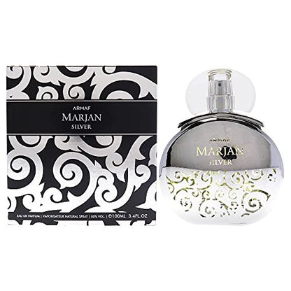 Armaf Marjan Silver EDP Spray for Men 3.4 oz - Long-Lasting Elegant Fragrance