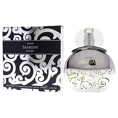 Armaf Marjan Silver EDP Spray for Men 3.4 oz - Long-Lasting Elegant Fragrance