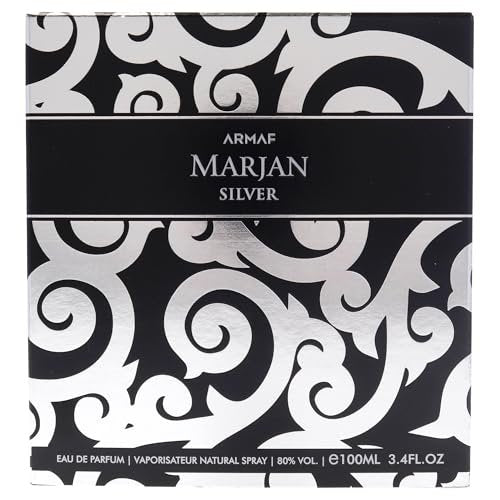 Armaf Marjan Silver EDP Spray for Men 3.4 oz - Long-Lasting Elegant Fragrance - görsel 10